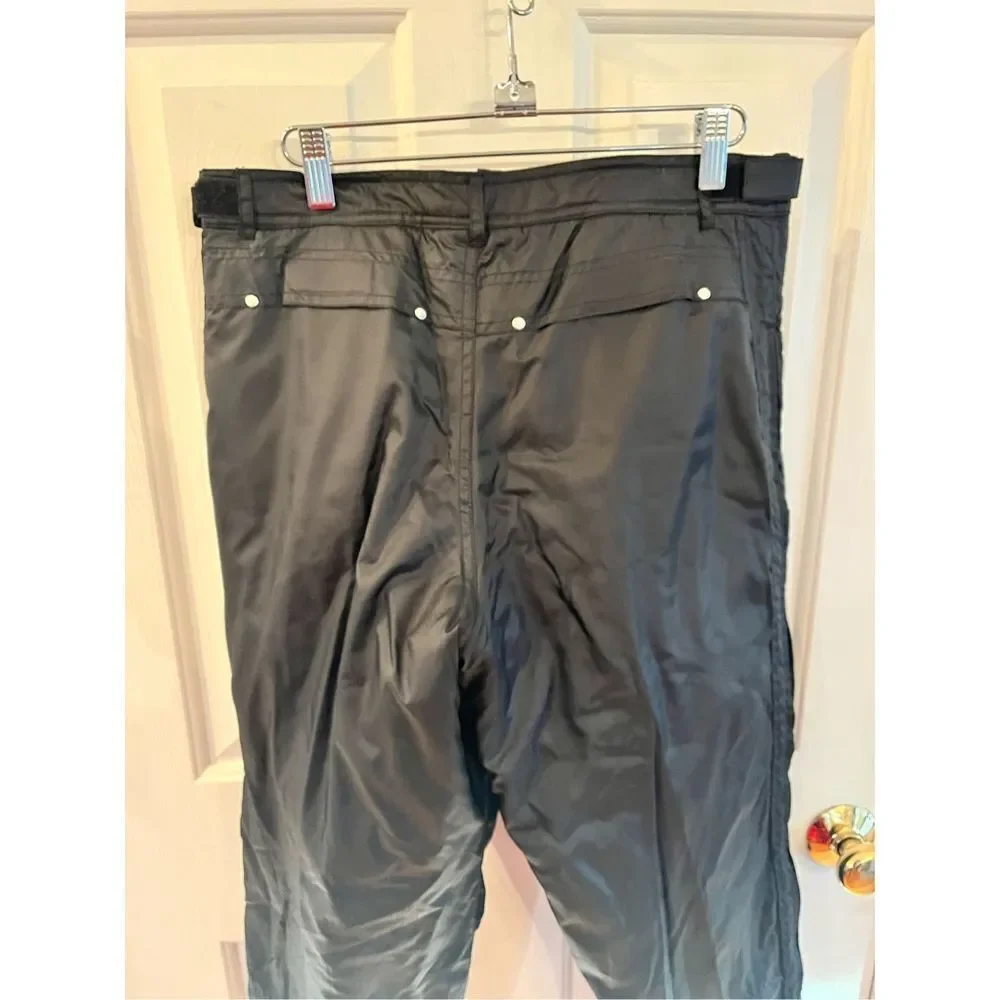 Fieldsheer Black Insulated Leg Zip Motorcycle Pants sz 32 EUC